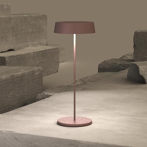 Palmina 901, Led Lampe De Bureau Sans Fil 4400mah, Lampe Rechargeable Usb 4400 Mah, Pour Usage Intérieur/Extérieur Adaptée Pour Dîner, Lecture, Chambre, Jardin Et Bien Plus Encore/Rose