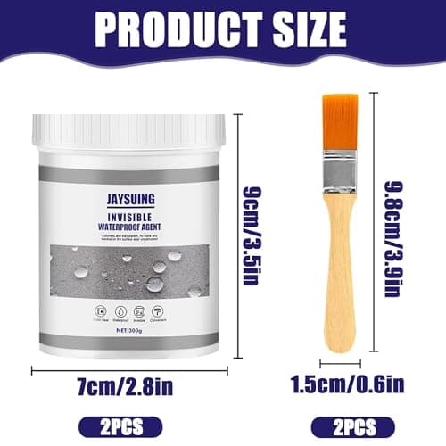 Agent Anti-Fuite Étanche 600g Liquide Étanchéité Transparent, Waterproof Anti-Leakage Agent, Invisible Waterproof Agent pour Salle de Bain, Toilettes, Carrelage, Murs, Toit(B)