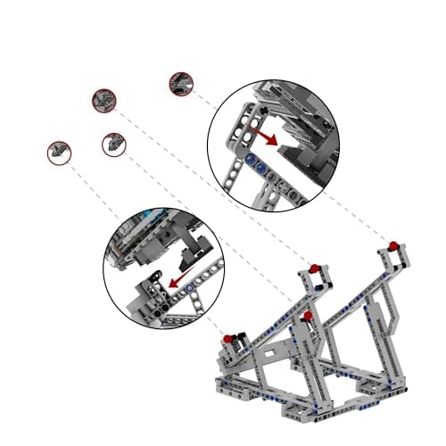 Présentoir pour Millennium Falcon 75257, Kits de Construction de Support d'affichage Vertical créatif et Robuste, Meilleur Cadeau et Film à Collectionner pour Adultes (236 pièces)