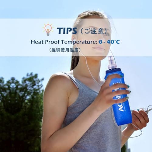 TRIWONDER Gourde Souple Pliable Running Bouteille d'eau | Flasque, Poche Hydratation, Réservoir d'eau, Sport Utilisation en Extérieur