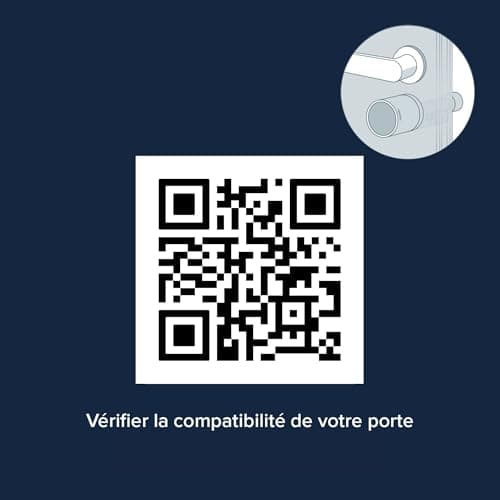 Netatmo Doorlock, Serrure et Clés Intelligentes, Accès par Smartphone ou Clé NFC sécurisée, Partage d’accès avec vos invités, Cylindre européen universel connecté EN15684, Bluetooth BLE chiffré,NDL-EC