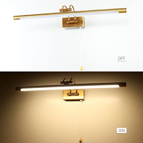 TYhogar Lampe Miroir LED Salle de Bain 90cm Lampe pour Miroir Lumineux LED Applique Murale Lumiere Miroir Salle de Bain Moderne 3000K 1820LM 16W Applique Intérieure Lampe pour Tableau