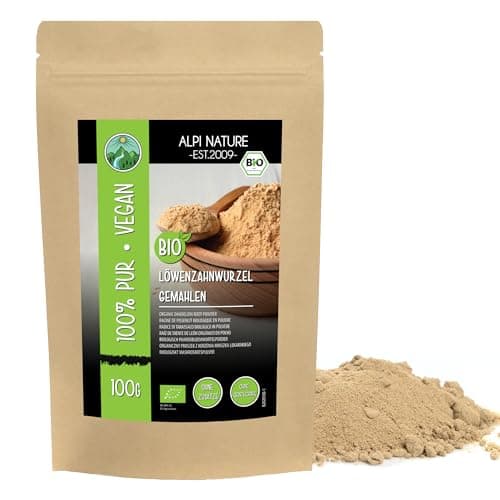 Racine de pissenlit bio moulue (100g), Racine de pissenlit biologique séchée, Racine de pissenlit de collection sauvage, Thé de pissenlit biologique, Thé de racine de pissenlit 100% naturel