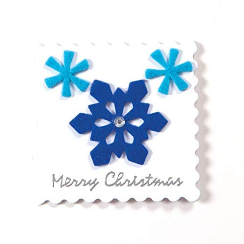 Baker Ross autocollants en feutrine motif flocon de neige (paquet de 78) matériels créatifs pour enfants et adultes EX5442 Coloris Assortis