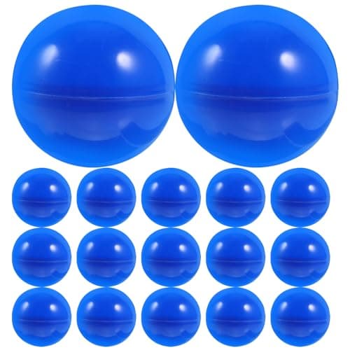 VICASKY 50PCS Boules De Loterie, 40MM Plastique Partie Bingo Remplacement Capsules Fournitures De Table Colorées for Loto Boules De Loterie Creux Machine Party