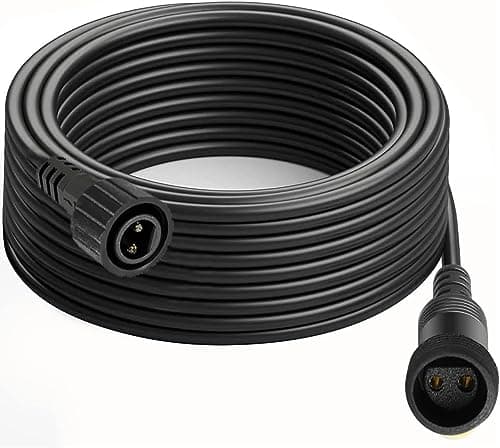 Joycome Rallonge Guirlande Exterieure 6M Prolongateur Electrique, IP65 Étanche Rallonge Electrique 2 Pin Rallonge Guirlande avec Connecteurs Mâle et Femelle pour Guirlande Lumineuse de Noël