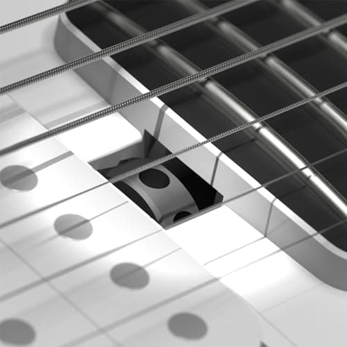 Enya Guitare Électrique Nova Go Sonic - Guitarra Smart Blanche en Fibre de Carbone avec Haut-Parleur sans fil 10 W, Préréglages Intégrés, Câble de Chargement, Clé de Réglage et Sac de Transport