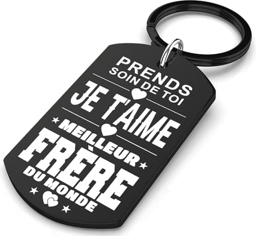Allpeak Cadeau Frere Cadeau Homme - 2024 Le Grand Frère Porte Clef Cadeau Anniversaire Frere, Cadeau Frere Noel, Idee Cadeau Homme, Cadeau Homme Anniversaire, Cadeau Homme Original, Idée Cadeau Homme