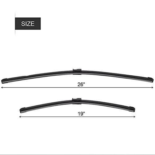 Essuie-glace, 1 paire dessuie-glaces avant pour 2003-2009 26 "1 9"