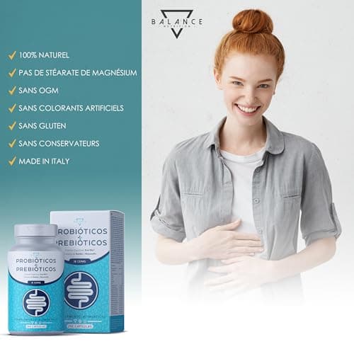 Probiotique Ferments Lactiques - 240 Capsules | Probiotique Flore Intestinale | Spectre Complet de 18 Souches Bactériennes, Lactobacillus Gasseri, Enzymes Digestives, Inuline | 10 Milliards UFC