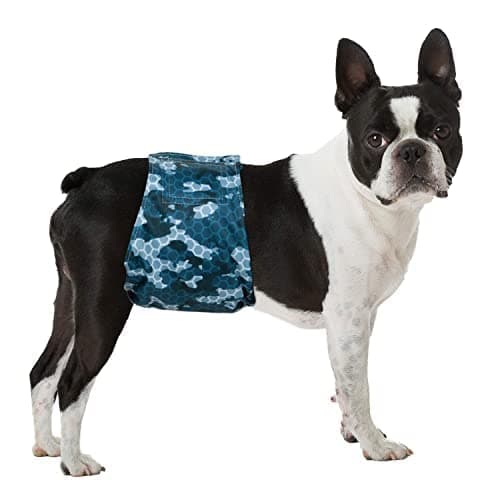 Dono Lot de 3 Couches lavables pour Chien mâle, Super absorbantes - pour Chiens de Petite, Moyenne et Grande Taille - armée S
