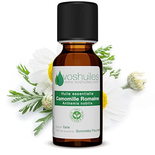 Voshuiles - Huile Essentielle Camomille Romaine - 10ml - 100% Pure et Naturelle - HEBBD - Entreprise Française