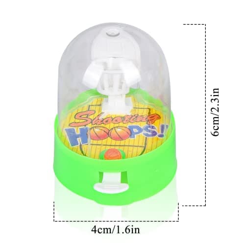 Herefun 16 Pcs Mini Finger Basketball Jeu de tir, Jeu de Basket-Ball de Table en Plastique Jeux de Doigts, Jouet Fête Remplissage de Sac d'anniversaire pour Enfant