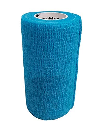 PintoMed - Bandage Cohésif - 3 Bleu + 3 Violet - 6 Rouleaux X 10 cm X 4,5 m Autoadhésif, Sports Bande, Premiers Secours Adhésif, Vet Wrap