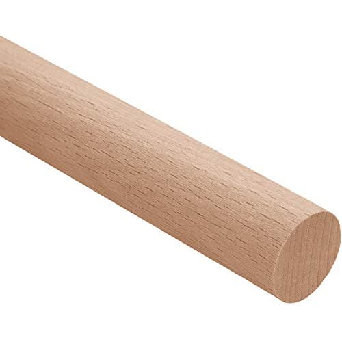 Gedotec Bastelleiste Ensemble de Bricolage Holz-Dübel pour Construction Laternen-Stäbe pour Bricoler | Ø 10 mm | Hêtre Lisse | Longueur 1000 mm | 5 Pièces