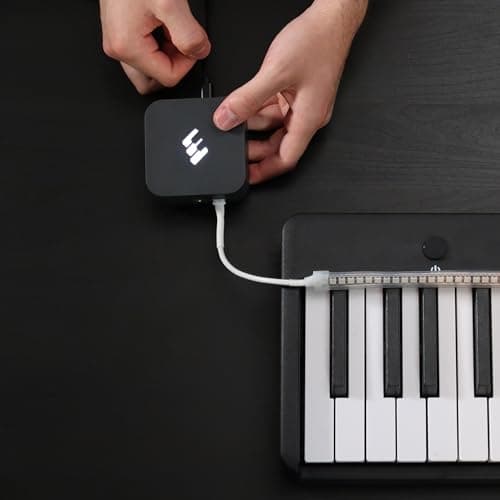 Piano LED - Apprendre le Piano de Façon Ludique et Efficace - Systeme Breveté - Leçon de Piano avec LED Intelligentes - Transparent