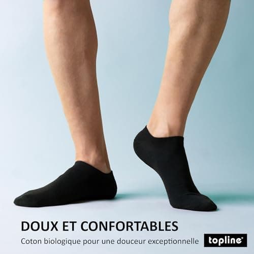 12 Paires Chaussettes Basses Homme et Femme - Socquettes Homme et Femme - Socquettes Courtes Coton Respirant (FR/ES, Numérique, 40, 46, Taille normale, Taille normale, Noir, Gris et Blanc (12 Paires))