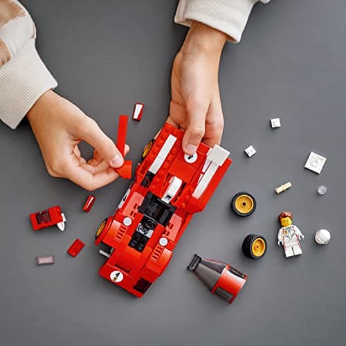 LEGO 76906 Speed Champions 1970 Ferrari 512 M Modèle Réduit de Voiture de Course, Jouet de Construction pour Enfants à Collectionner
