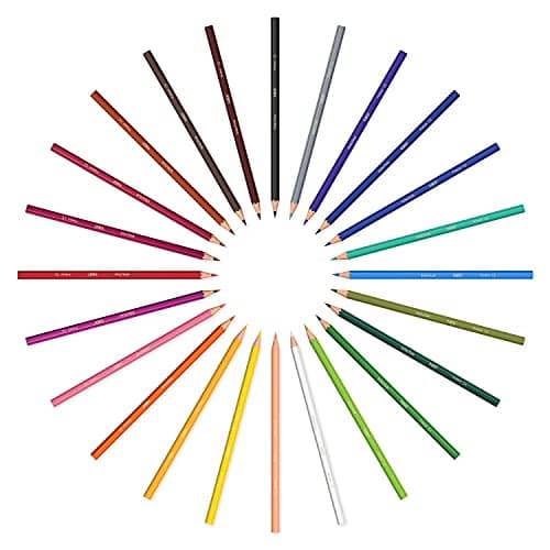 BIC Kids Ecriture Evolution ECOlutions Crayons de Couleur Eco-responsables - Couleurs Assorties, Etui Carton de 24