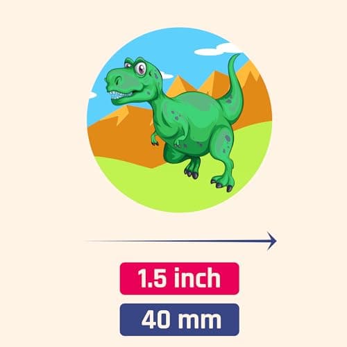 TownStix Dinosaure Autocollant Gommettes Stickers - 20 Feuilles, 200 Autocollant