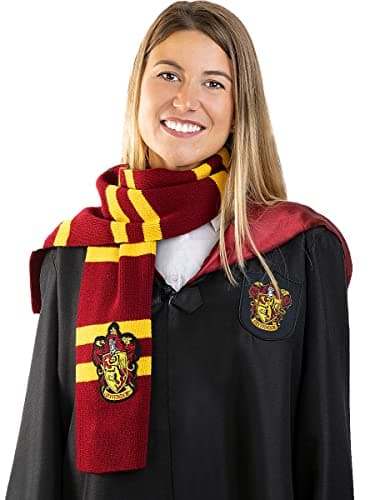 Funidelia | Écharpe Harry Potter Gryffondor 100% OFFICIELLE pour femme et homme Poudlard, Magiciens, Films et Cinéma, Hogwarts, accessoire pour déguisement - Déguisements amusants pour vos soirées.