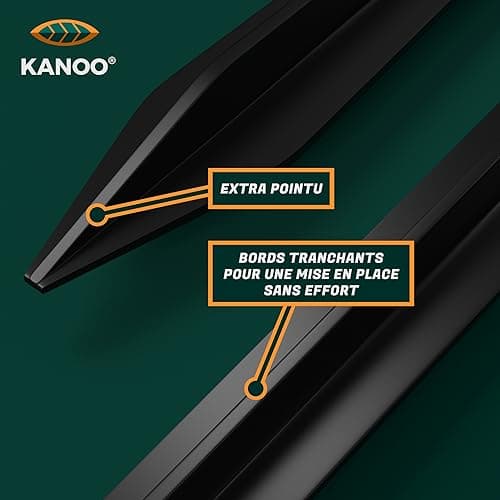 kanoo® Kit d'installation avec câble Robot Tondeuse + Piquet de Fixation pour Jardin + connecteurs de câble | pour Installation du câble de délimitation Robot Tondeuse dans Un Jardin