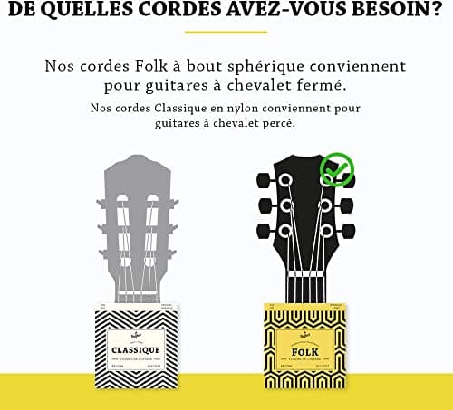 BELFORT® Cordes ☆ VAINQUEUR DE TEST 2019* ☆ Pour guitare folk & acoustique ☆ BONUS : Ebook gratuit + 3 plectres ☆ en Phosphor Bronze (lot de 6)
