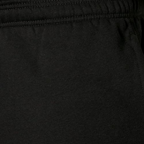 Amazon Essentials Pantalon de Survêtement en Polaire à Bas Ouvert (Existe en Grandes Tailles) Homme, Noir, XL