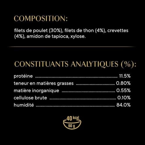 Sheba LES DOMES DE SHEBA 32 x 60g Les Filets Au Poulet, aux Crevettes et aux Poissons de l'Océan