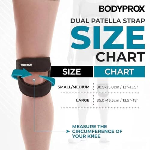 Sangle de maintien pour tendons rotuliens (petit/moyen), soulagement de la douleur au genou réglable en néoprène pour la course, l'arthrite, le pull, la récupération des blessures au tennis, S/M