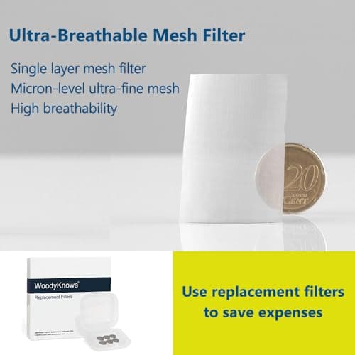 Filtres nasaux WoodyKnows Allerscreen, modèle 2024, aide aux allergies saisonnières et à la poussière (Essai S/M/L/XL)