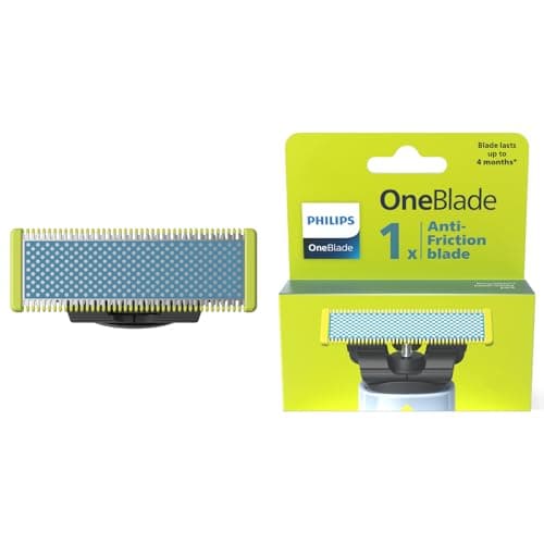 Philips Genuine OneBlade - lame de rechange anti-frottement, pour rasoir/tondeuse électrique OneBlade, 1 unité, modèle QP215/50