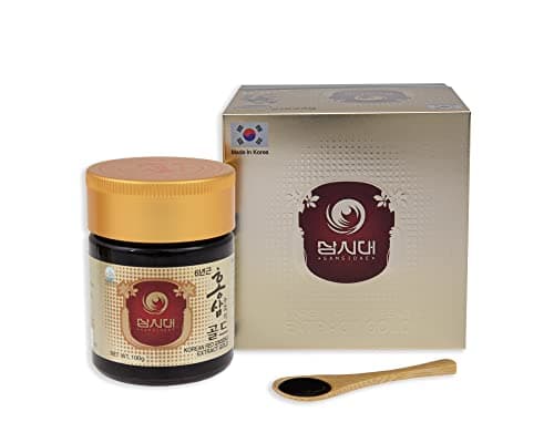 Ginseng Rouge Coréen Extrait Gold 100g - Cure de 3 mois. La meilleure qualité de Ginseng Rouge Coréen - La plus forte concentration possible en Ginsénosides Rg1,Rb1,Rg3 > 13mg/g