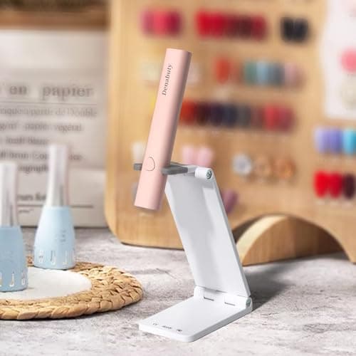 Lampe U V Ongles Gel, Denabuty Mini Lampe UV LED 3W Sans Fil, Séchoir à Ongles Efficace et Rapide Professionnel avec USB Rechargeable Portable pour Gel Pose Americaine, Vernis Semi Permanent Rose