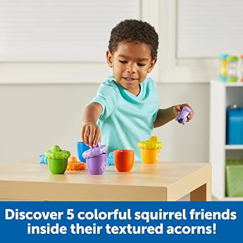 Learning Resources Écureuils surprise Snap-n-Learn, jouets petite enfance, jouets éducatifs et d’apprentissage, jouets pour bébés et jeunes enfants, 15 pièces, à partir de 18 mois