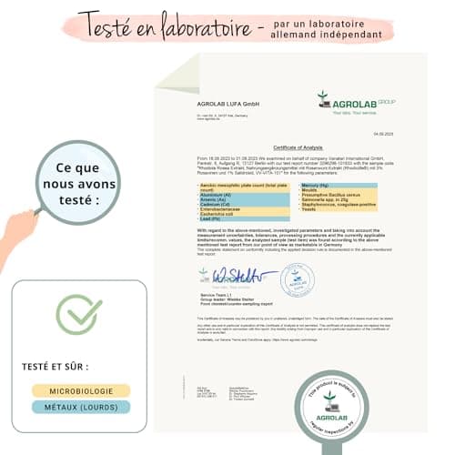 Rhodiola Rosea Vegavero® | 1200 mg (Extrait 6:1) | 120 gélules (4 MOIS) | Anti Stress + Fatigue + Mémoire | RHODIOLIFE® | 3% Rosavine + 1% Salidroside | SANS ADDITIFS et VEGAN