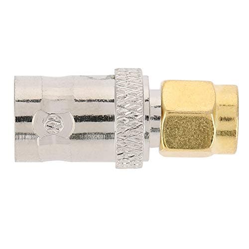 Diyeeni 5pcs SMA mâle vers BNC Femelle Adaptateur coaxial, RF Adaptateur coaxial coaxial, SMA to BNC Male Female Coax Connector (Tout en cuivre)
