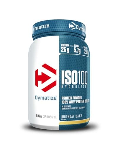 Dymatize ISO 100 Hydrolyzed Birthday Cake 932g - Whey Hydrolysat + Isolat