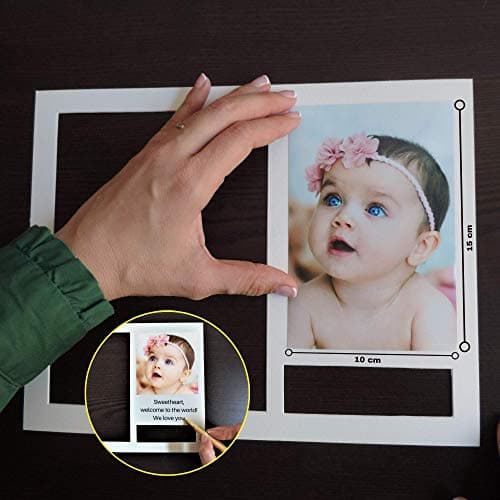 PITI COT Cadre Empreintes Bébé | Cadeau Naissance Personnalisé | Lettres Nombres et Porte Bracelet Naissance| Kit Empreinte Pieds et Mains Bébé | Cadeau Jeune Maman Bebe Fille et Garçon