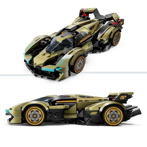 LEGO Speed Champions Lamborghini Lambo V12 Vision GT Super Car - Réplique de Véhicule Jouet - Modèle à Construire - Cadeau pour Enfants Garçons et Filles de 10 Ans et Plus et Fans de Jeux Vidéo 76923