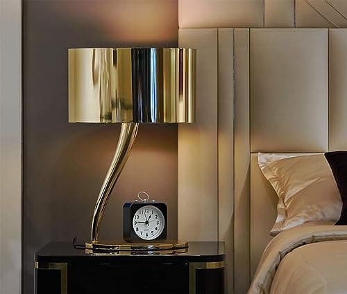 Lesipee Réveil analogique sans tic-tac - Grand cadran avec veilleuse - Réveil analogique à quartz avec alarme puissante - Fonctionne avec piles - Réveil portable pour chambre à coucher, salon, bureau,