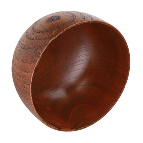 Sonew Bol de Rasage en Bois, Tasse de Savon à Large Bouche, Bol de Crème Moussante pour Barbe, Outil de Nettoyage du Visage pour Hommes et Pères