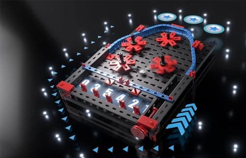 fischertechnik Advanced Pinball 569015 – kit de Construction pour Enfants, Jeu de Flipper à partir de 7 Ans, Bleu, Unique