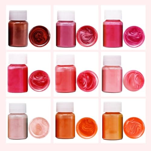 iSpchen Résine époxy couleur mica poudre résine époxy couleur pour savon couleur fabrication de bijoux vernis à ongles résine époxy fabrication de bougies bombes de bain slime rose clair