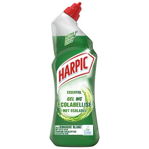 Harpic gel WC Ecologique au Vinaigre Blanc - Détartrant - Nettoyant WC 750 ml