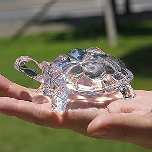 Tortue Feng Shui chinoise, 1 pièce, statue de tortue en cristal, ornement Feng Shui chanceux, cadeau de fortune.