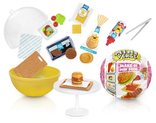 MGA's Miniverse Make It Mini Food - Diner Series 3 - Minis à Collectionner Dans un Emballage Aveugle Mystère - Jeu en Résine DIY - Réplique d’Aliments, NON COMESTIBLE - Collectionneurs et + de 8 ans