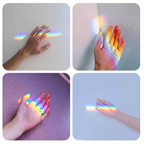 ADWIKOSO 6CM Prisme Triangulaire en verre optique pour photographie - Prisme d'enseignement - Prisme arc-en-ciel - Expériences de spectre - Verre K9 - Avec pochette de nettoyage