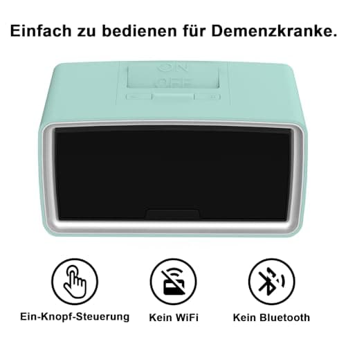 (Nouveau) iGuerburn 32GB Lecteur de Musique Mp3 pour Personnes âgées, Boîte à Musique Simple Mp3 pour Les Personnes Atteintes de Démence ou Alzheimer - 25 cm x 11 cm x 12 cm