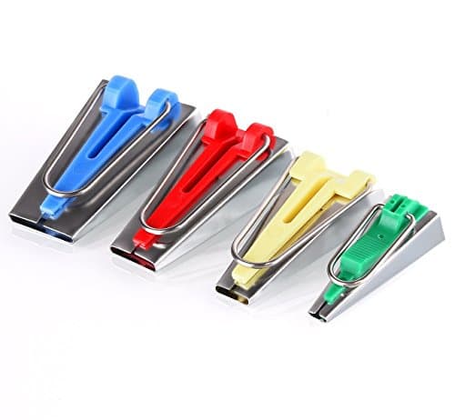 ilauke Lot de 4 Appareils à Biais/Bandes de Tissus de Tailles Différentes pour Fabriquer Largeur 6mm 12mm 18mm 25mm